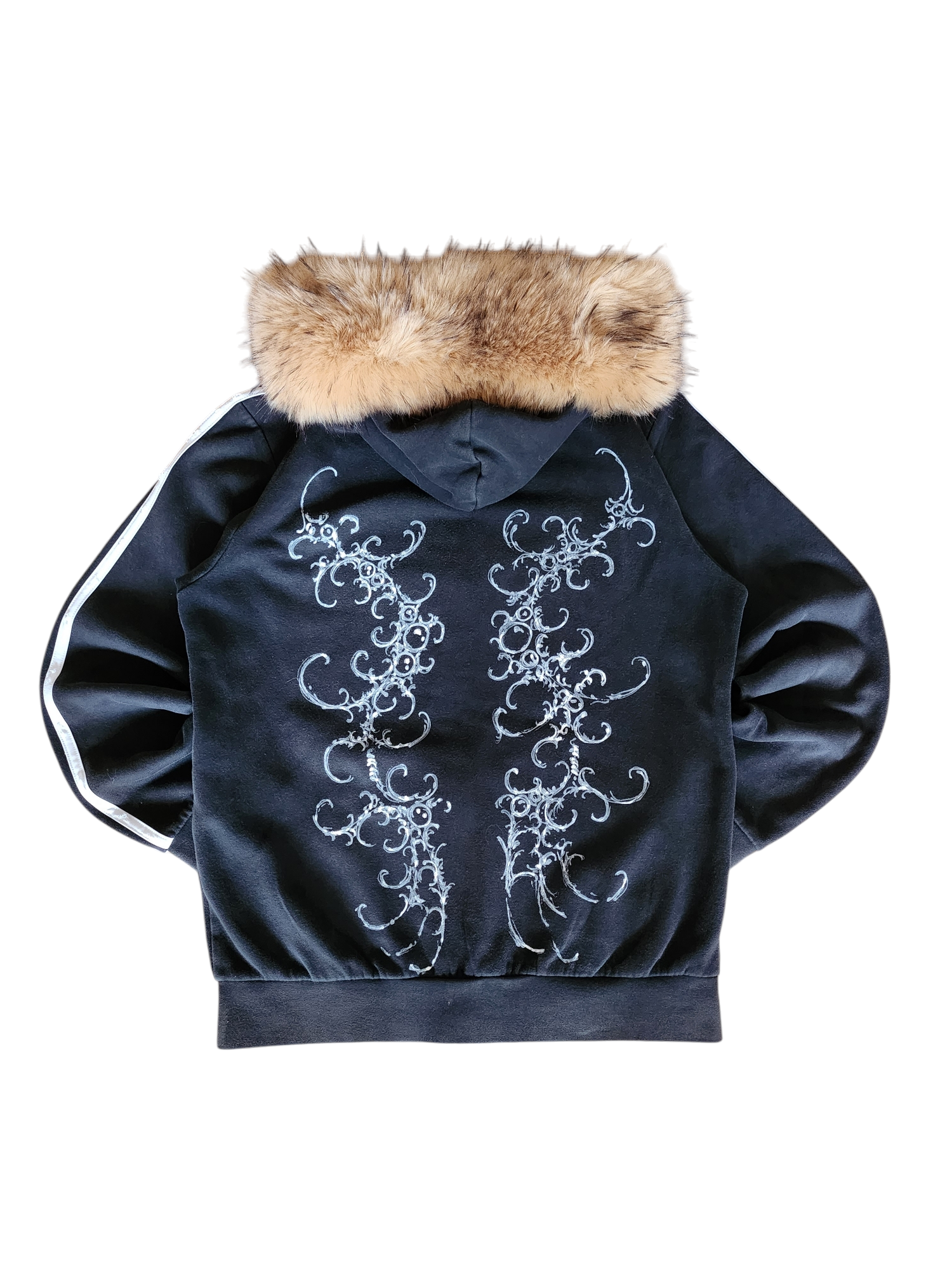 Czarna bluza Adidas custom Kitty
