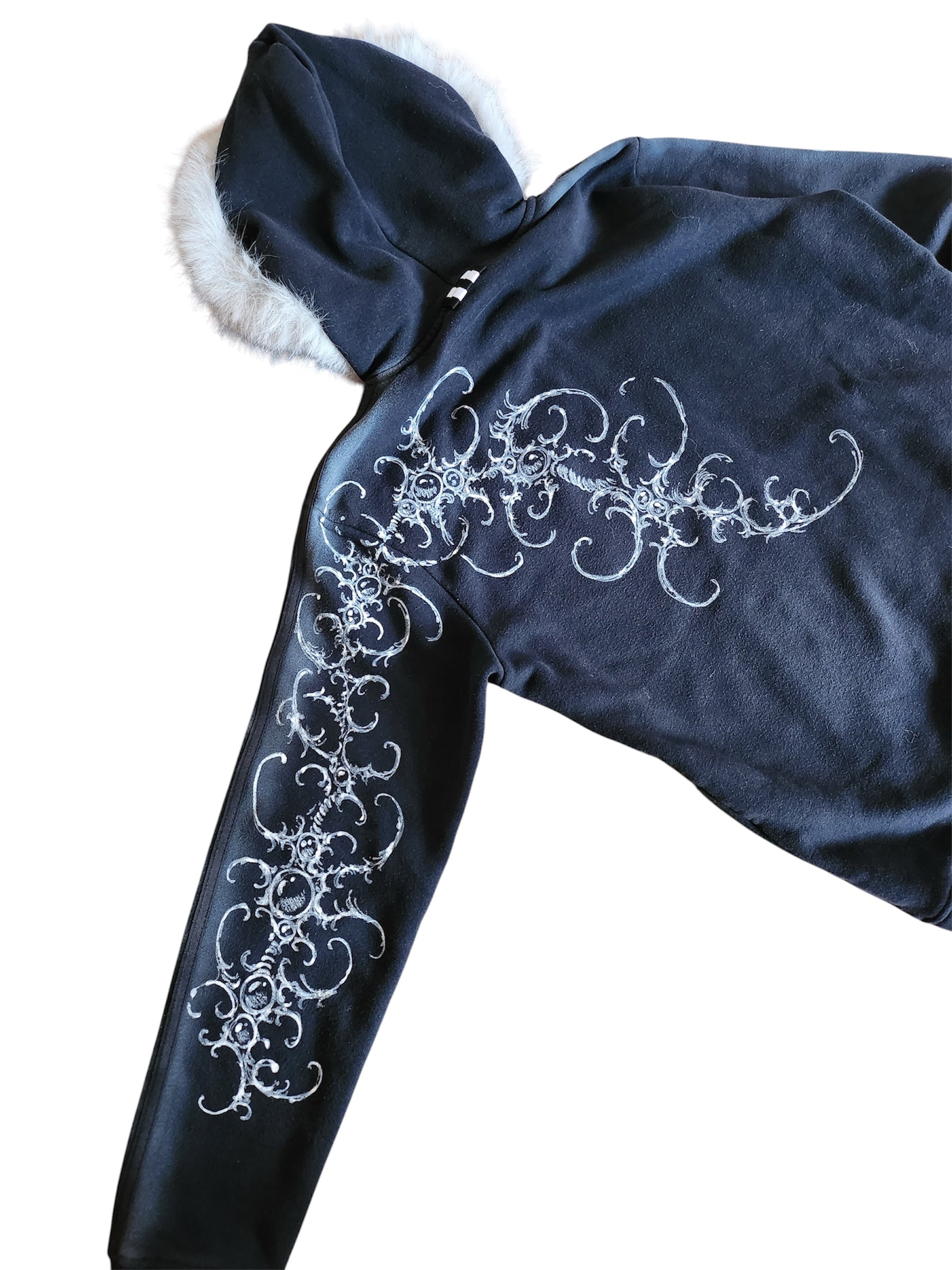 Czarna bluza Adidas custom Kitty