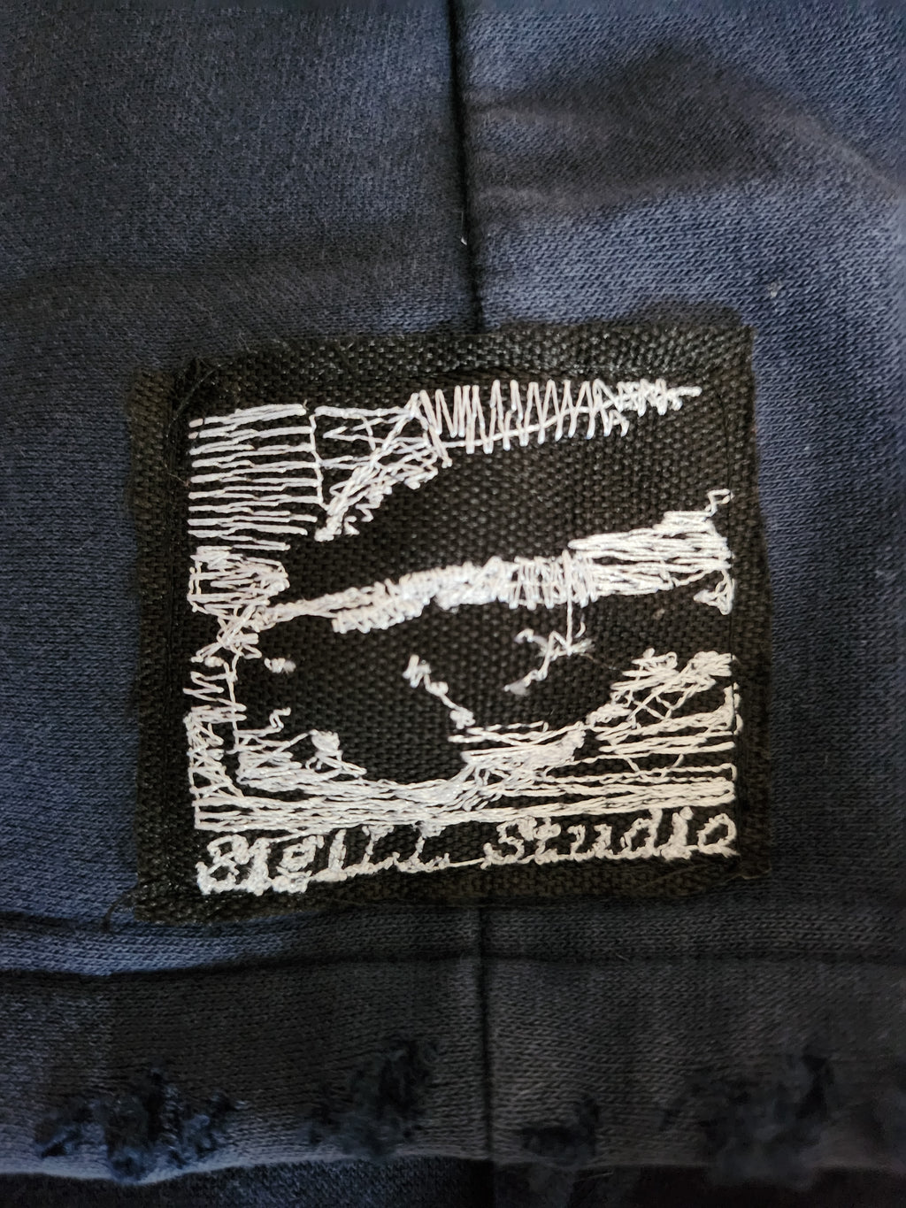 Granatowa bluza custom cybersigilism adidas