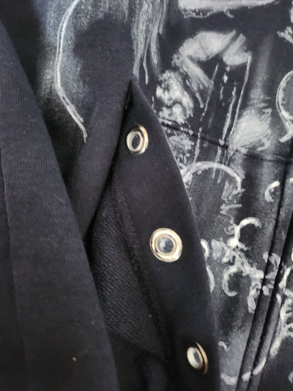Granatowa rozpinana bluza adidas custom cybersigilism