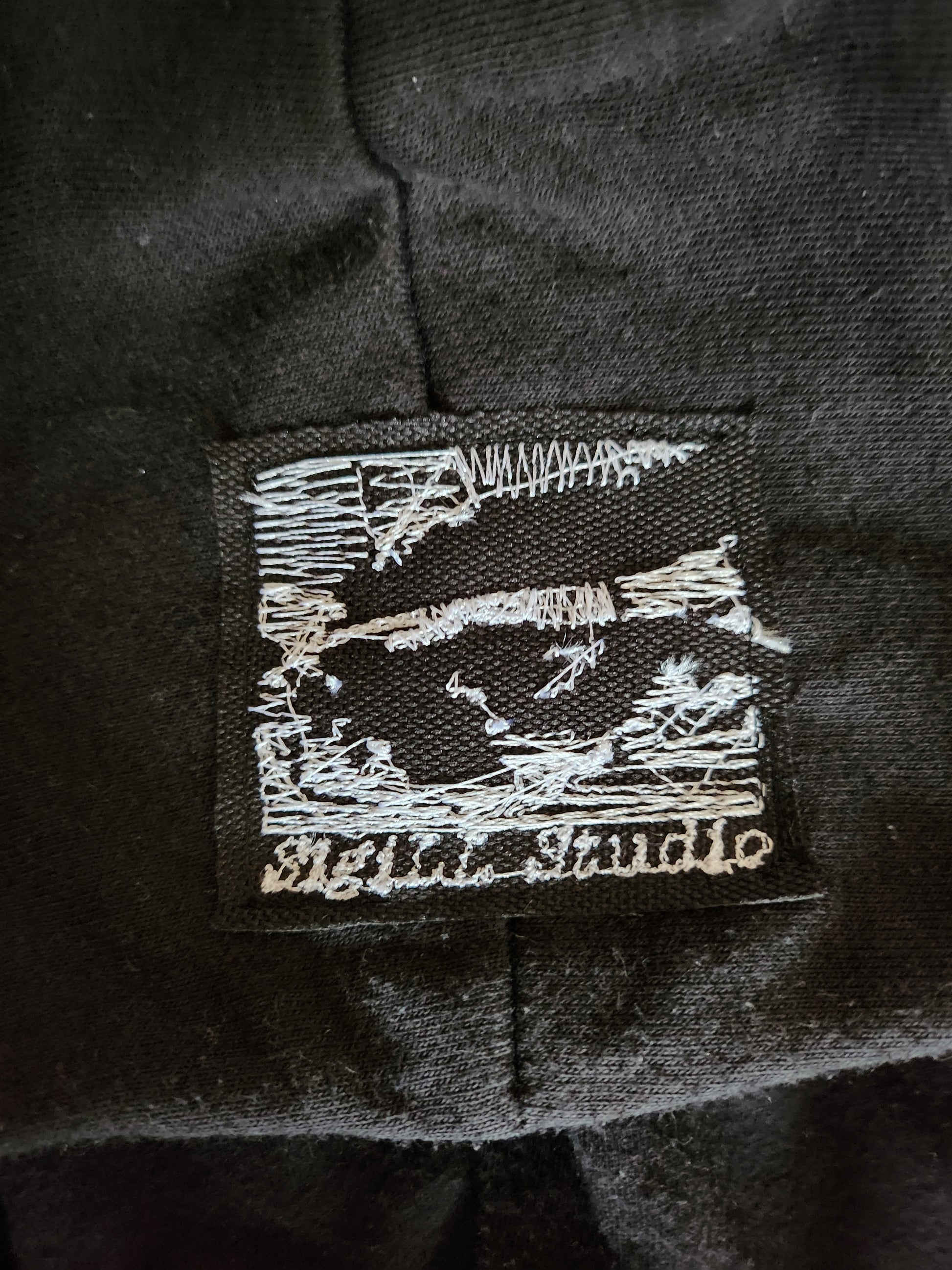 Czarna custom bluza cybersigilism adidas