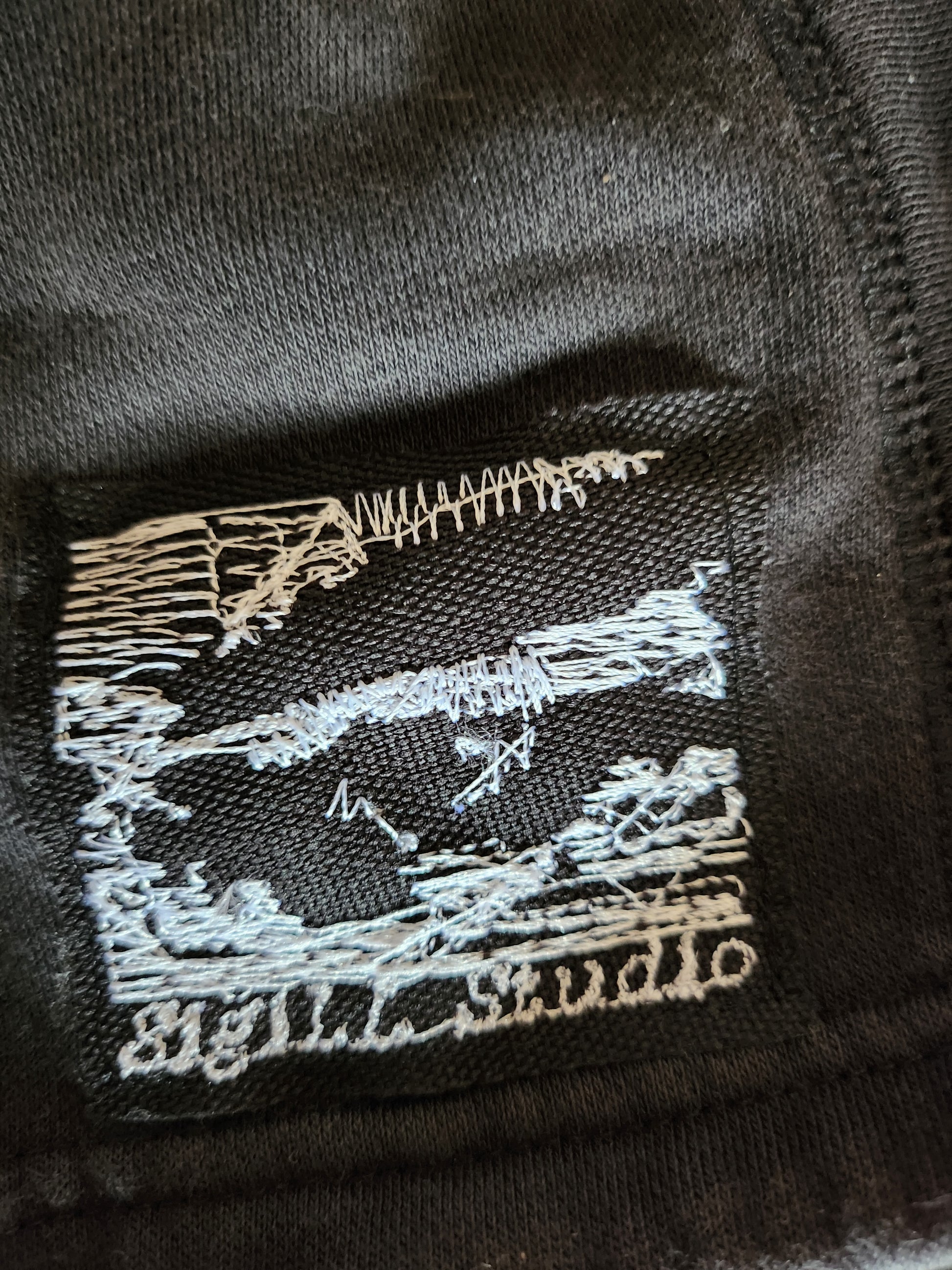 Czarna bluza custom cybersigilism adidas