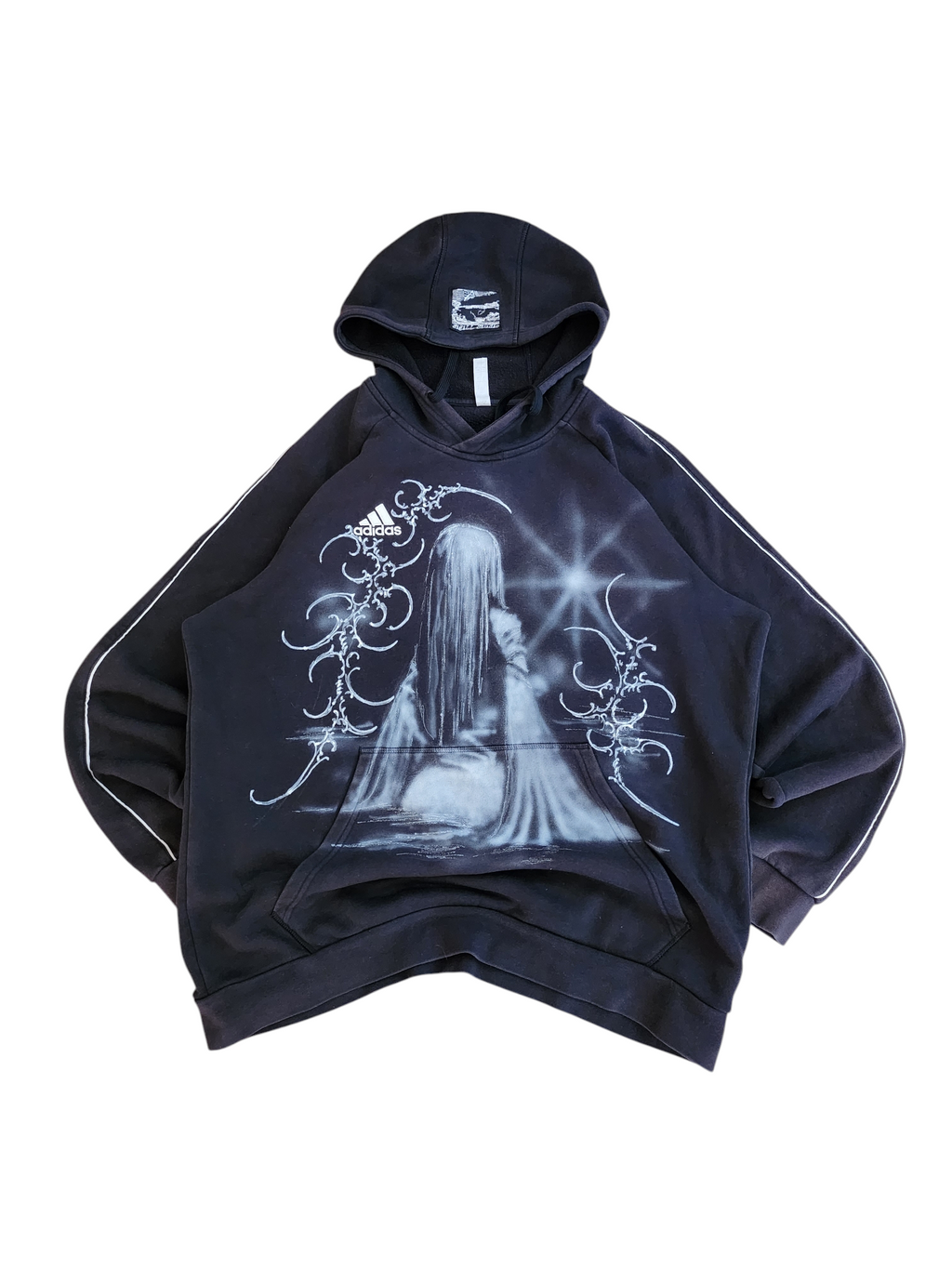 Czarna bluza custom cybersigilism adidas