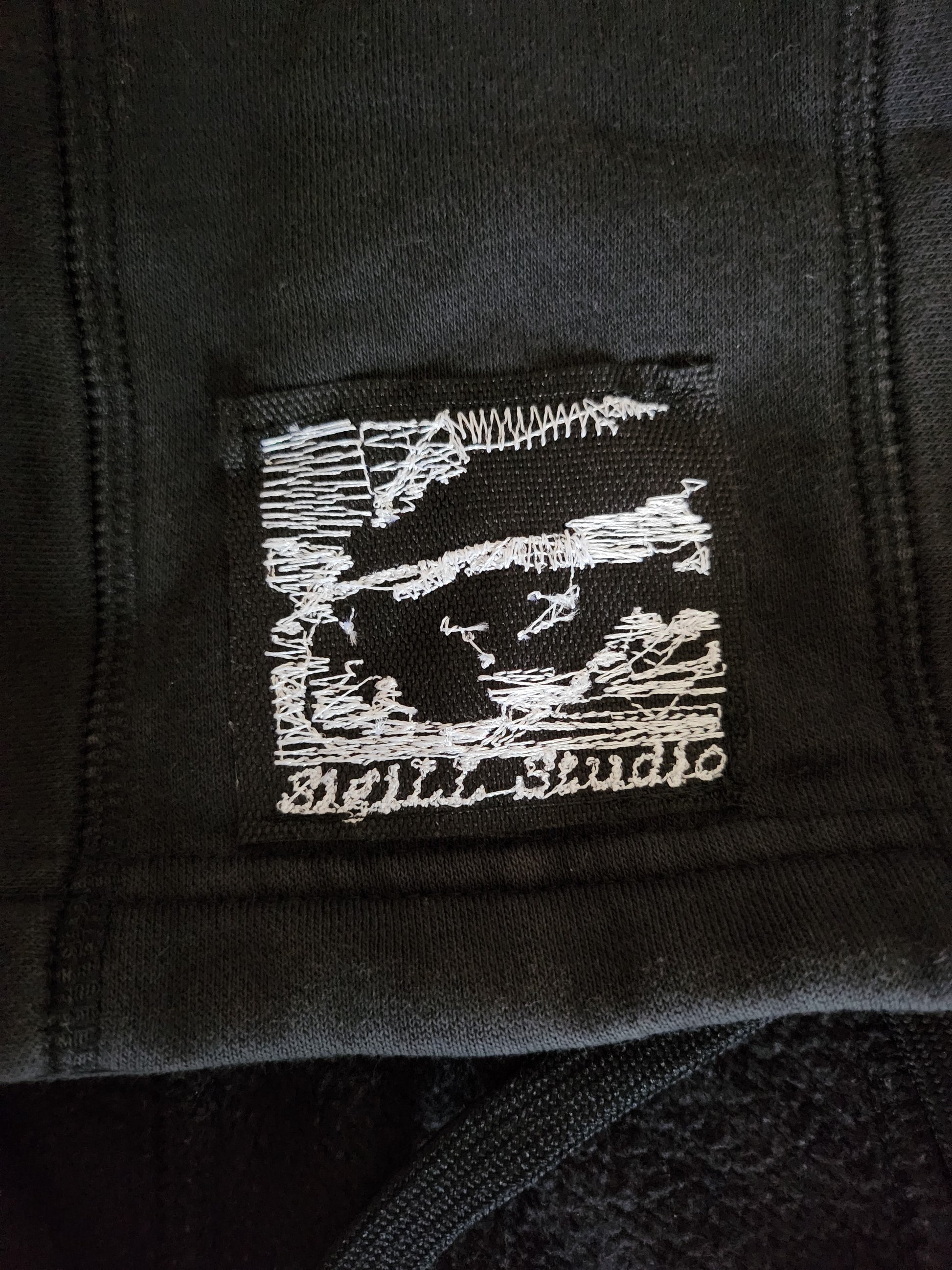 Czarna bluza custom cybersigilism adidas