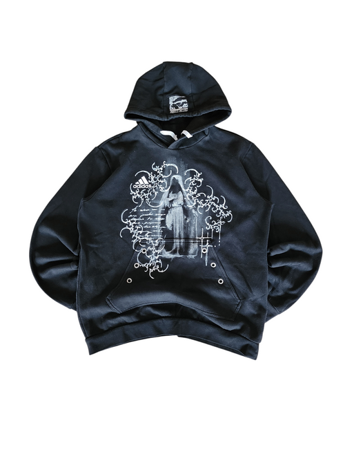 Czarna bluza custom cybersigilism adidas