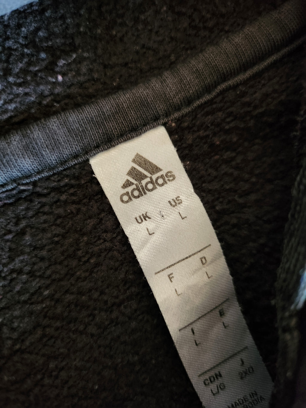 Czarna custom bluza cybersigilism adidas