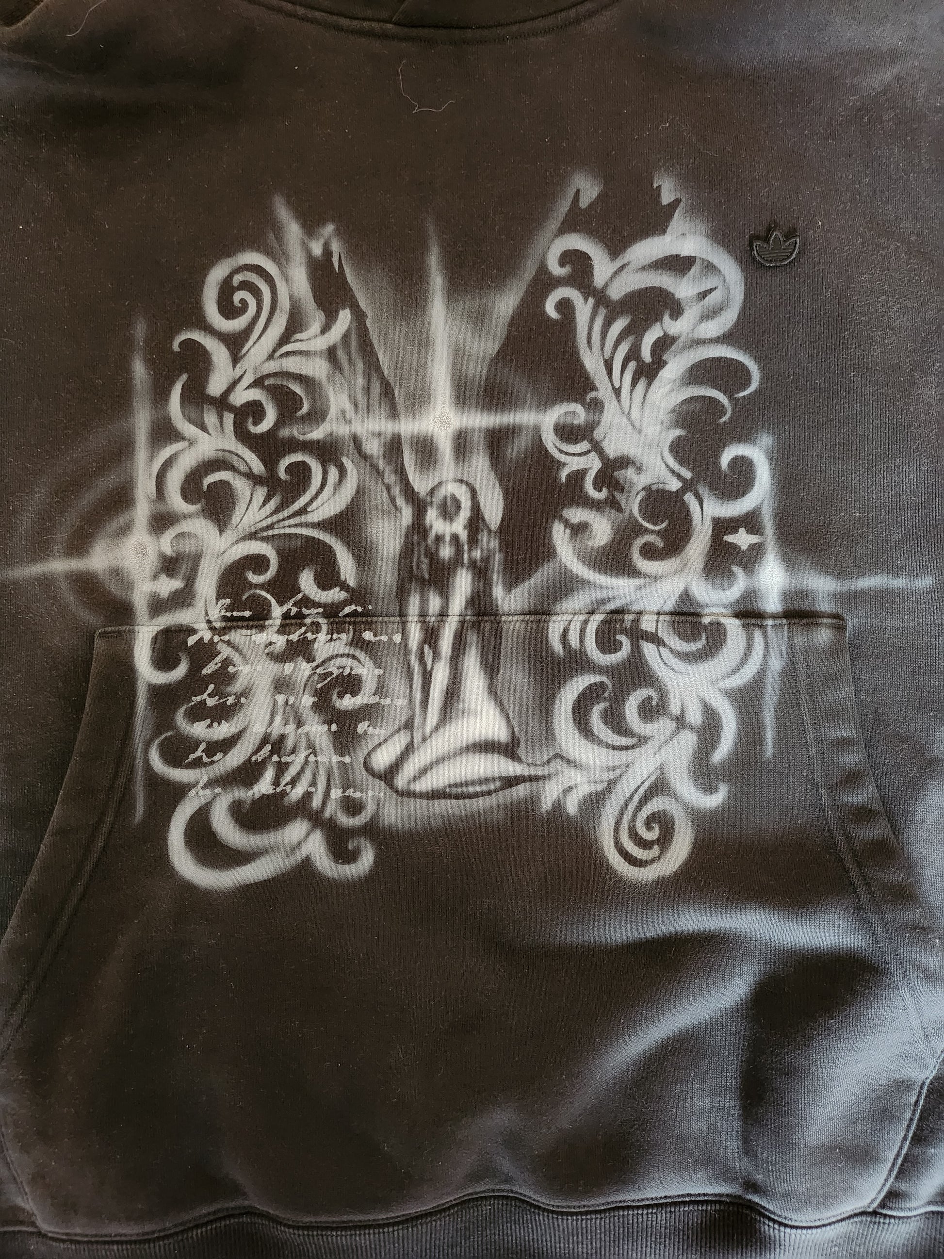 Czarna bluza custom cybersigilism adidas