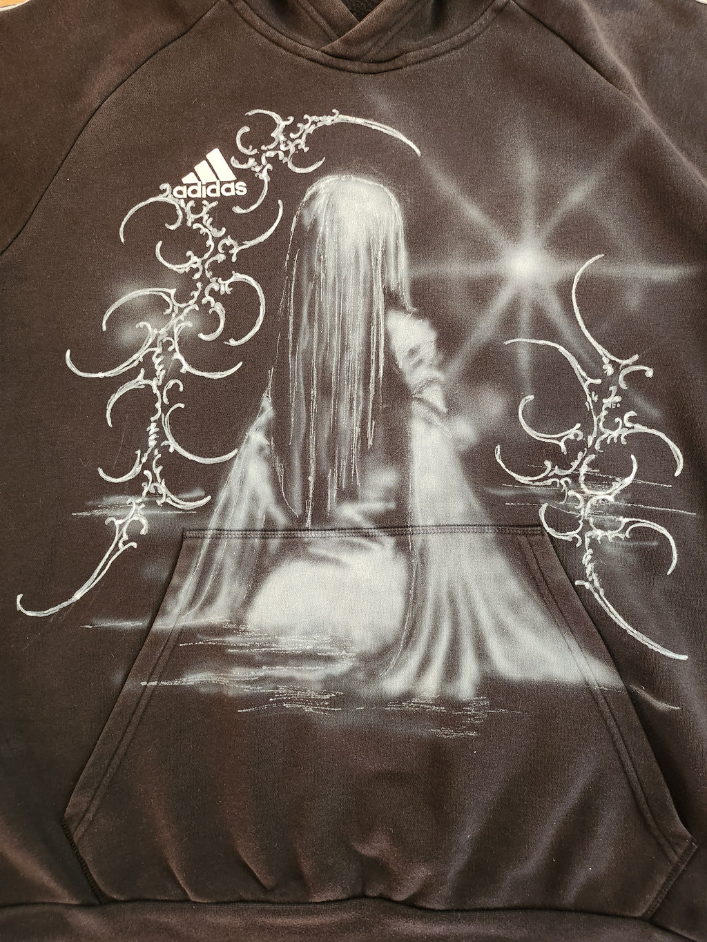 Czarna bluza custom cybersigilism adidas