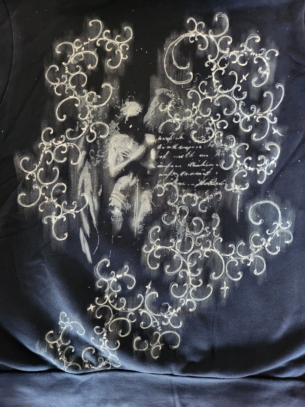 Granatowa bluza custom cybersigilism adidas