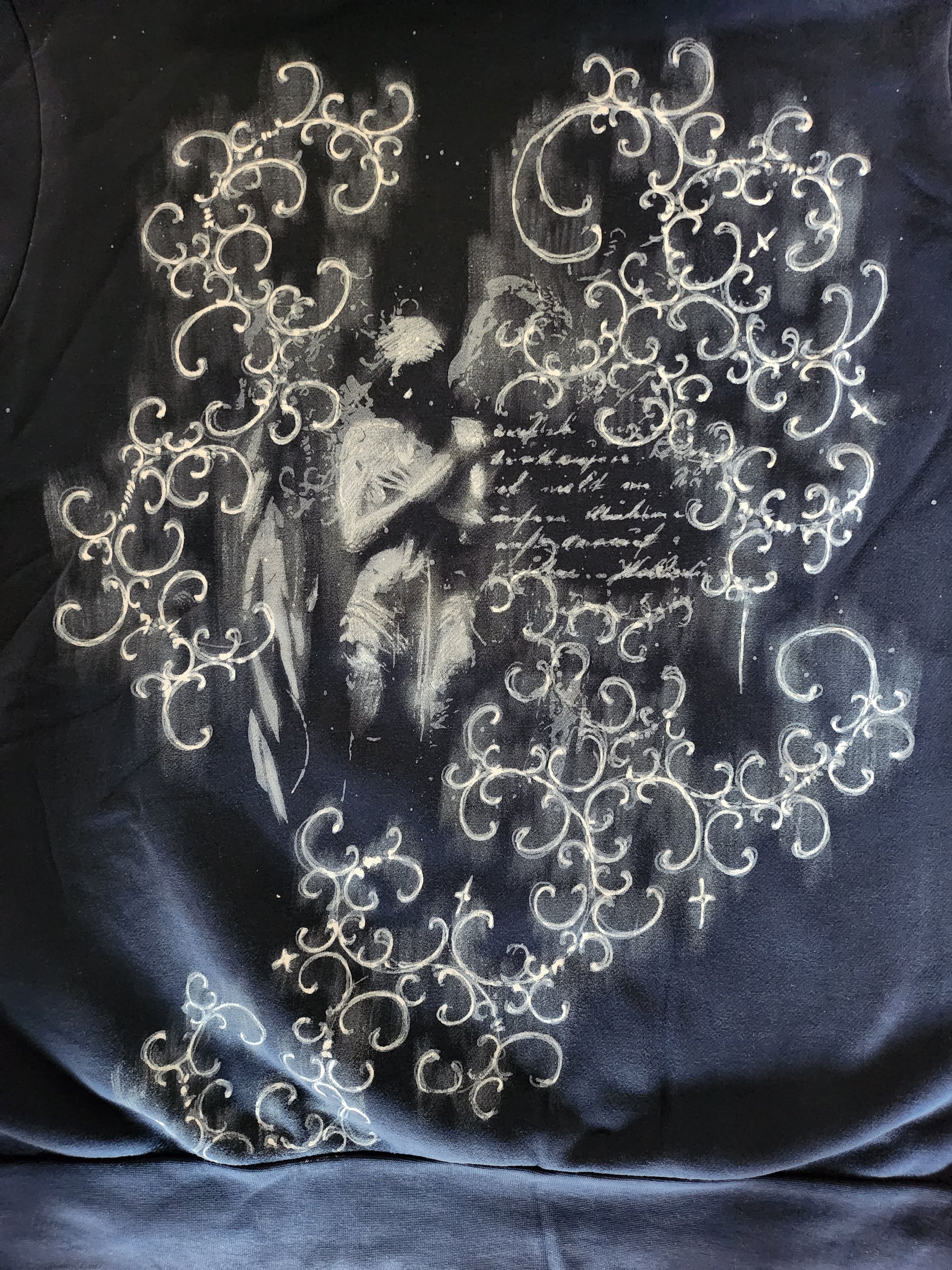 Granatowa bluza custom cybersigilism adidas