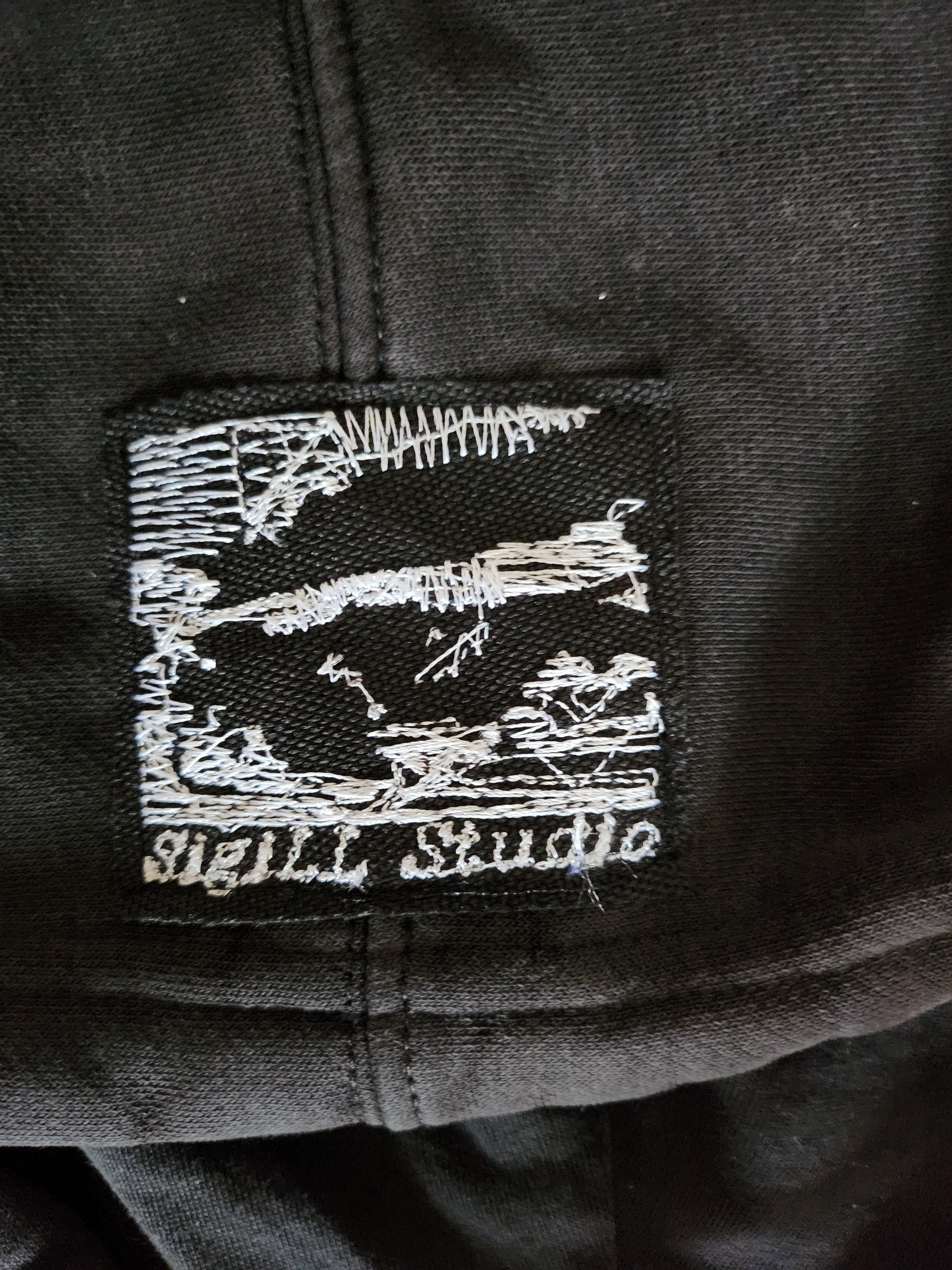 Czarna bluza custom cybersigilism adidas