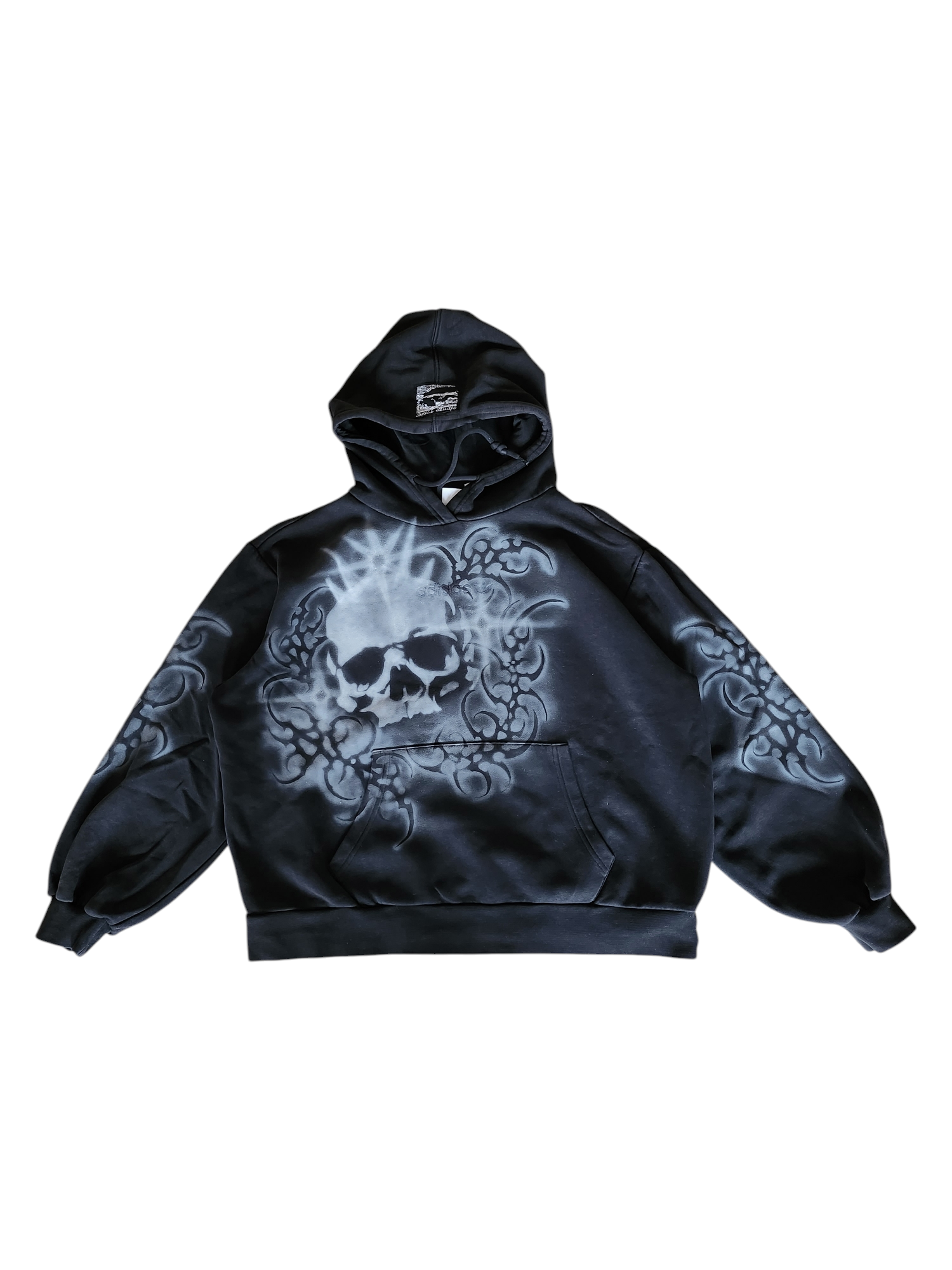 Czarna bluza custom cybersigilism adidas