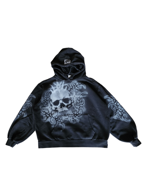 Czarna bluza custom cybersigilism adidas