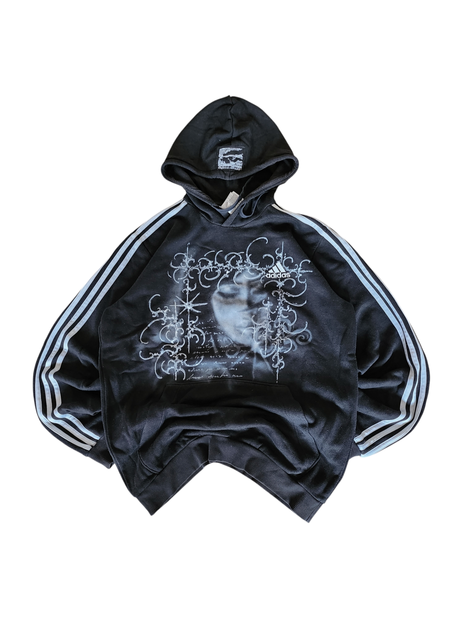 Czarna bluza custom cybersigilism adidas