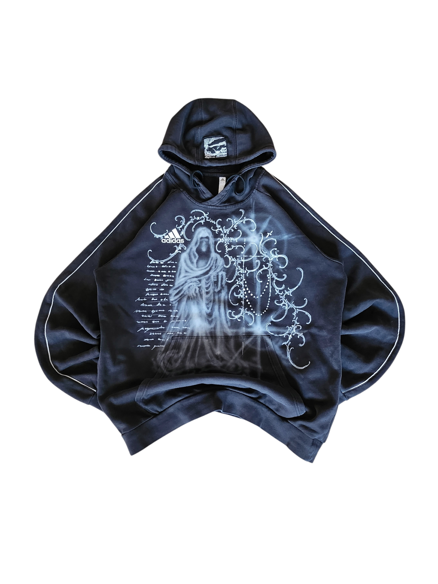 Czarna custom bluza cybersigilism adidas