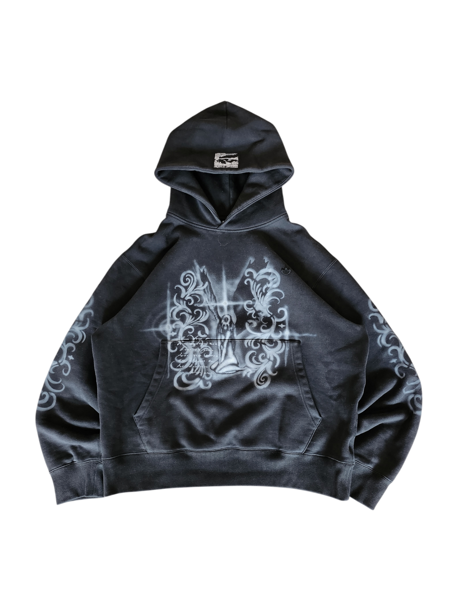 Czarna bluza custom cybersigilism adidas