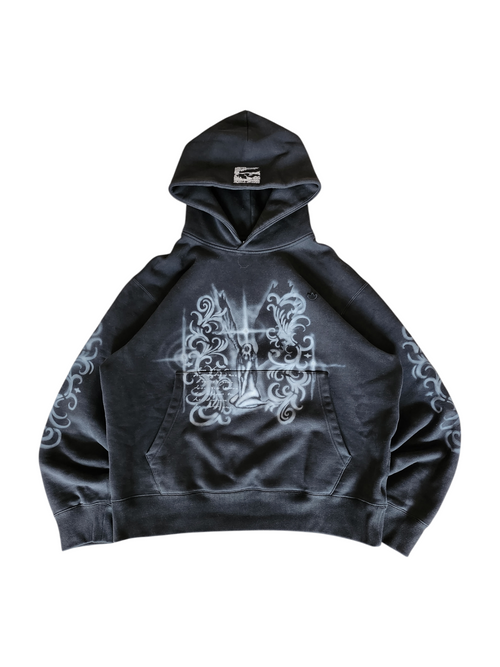 Czarna bluza custom cybersigilism adidas
