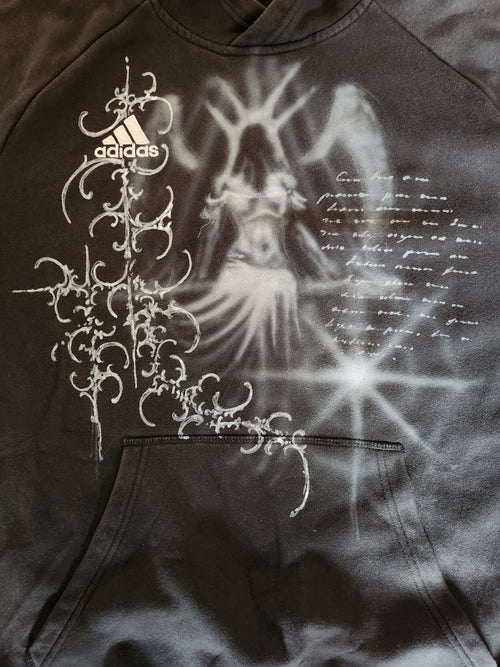 Czarna bluza custom cybersigilism adidas