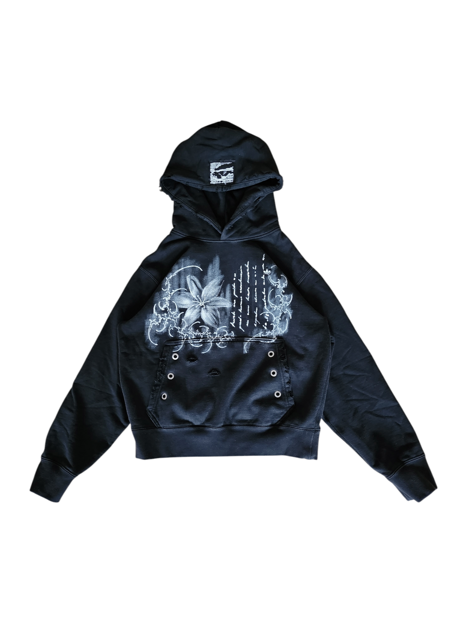 Czarna bluza custom cybersigilism adidas