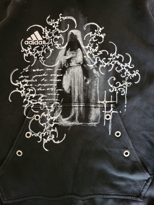 Czarna bluza custom cybersigilism adidas