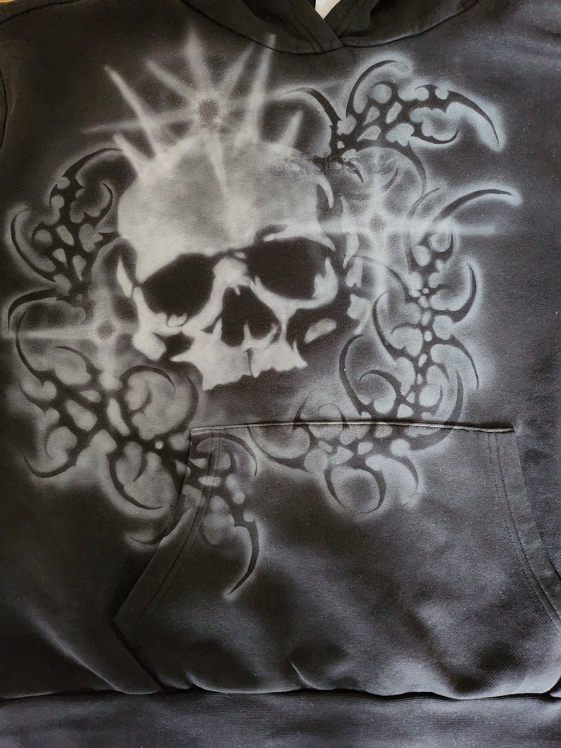 Czarna bluza custom cybersigilism adidas