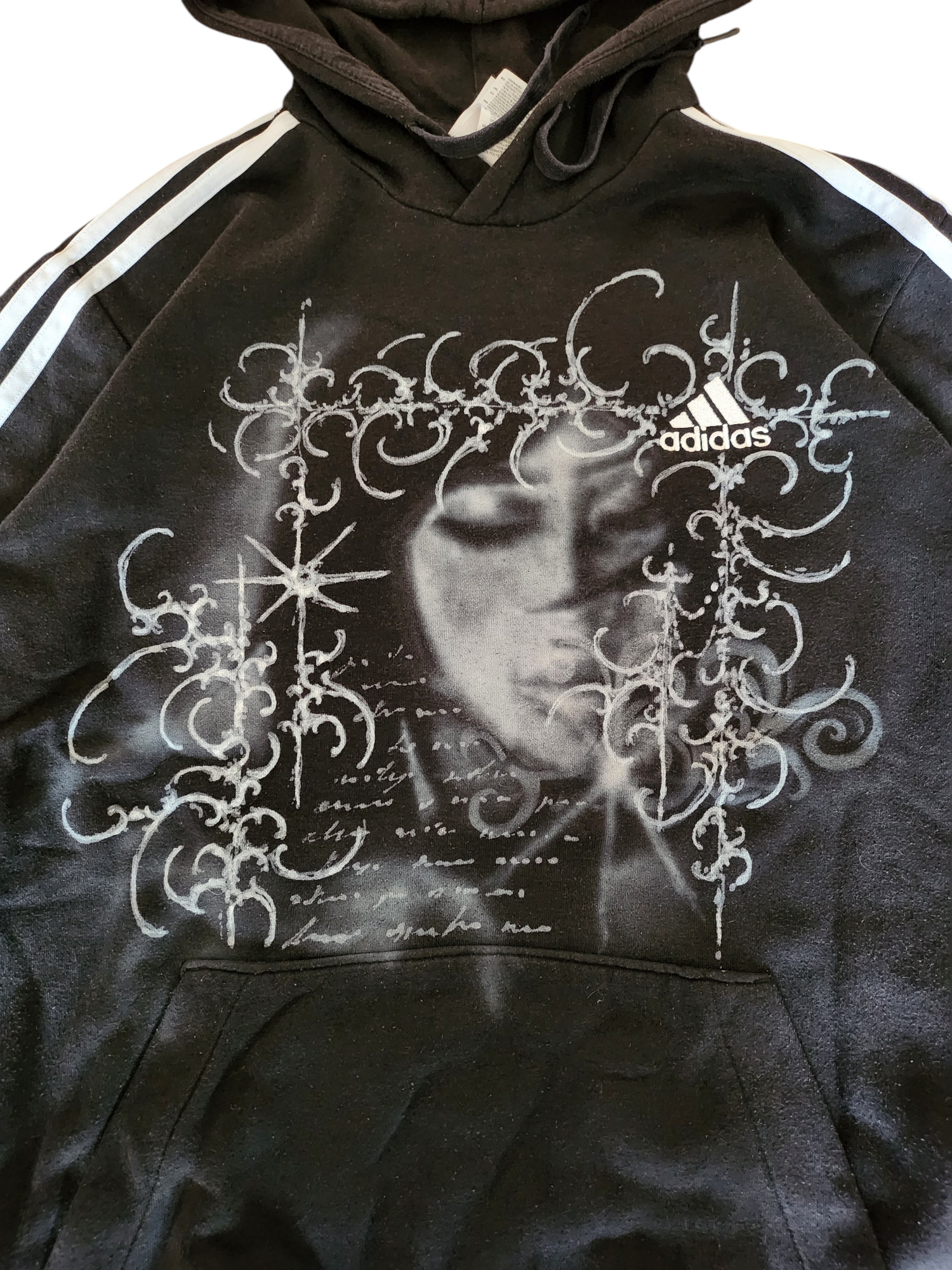 Czarna bluza custom cybersigilism adidas