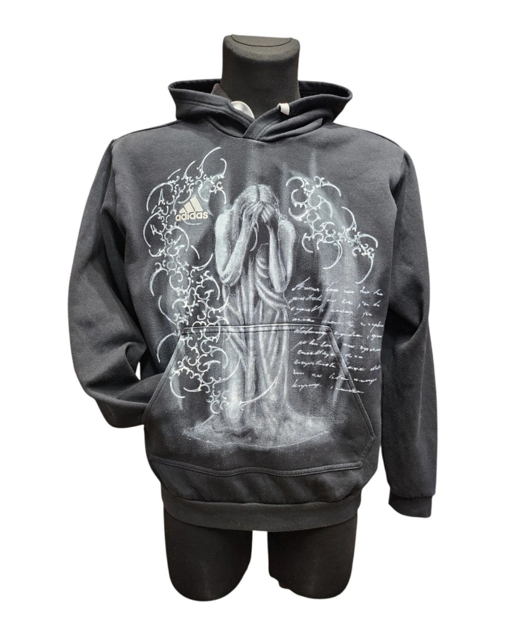 Czarna custom bluza cybersigilism adidas