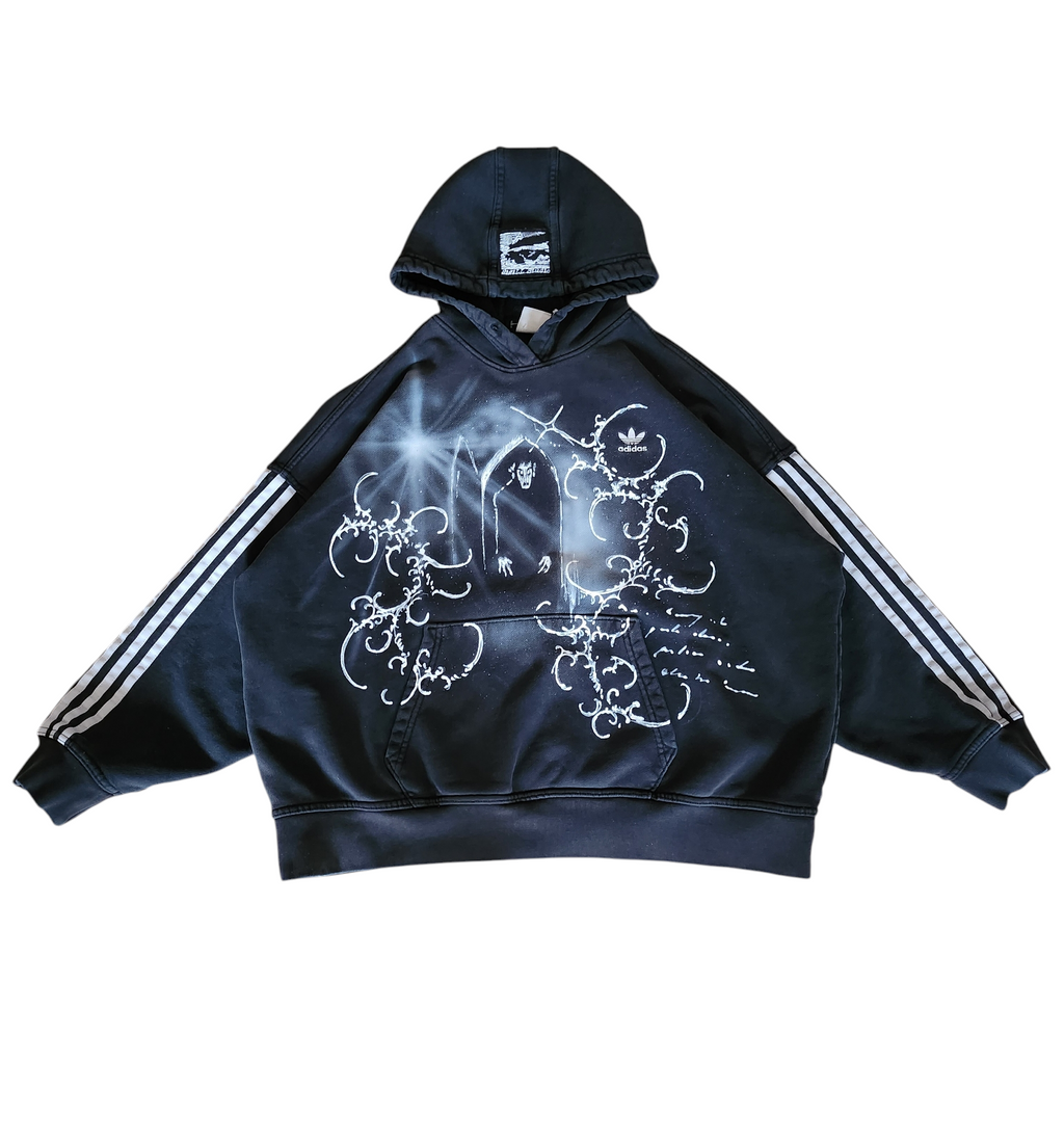 Czarna bluza adidas custom cybersigilism