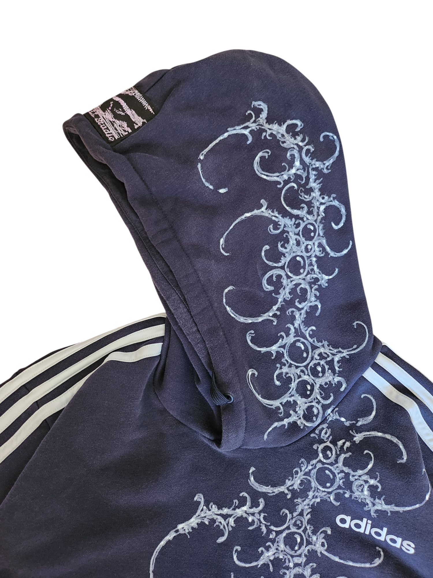 Granatowa bluza adidas custom cybersigilism