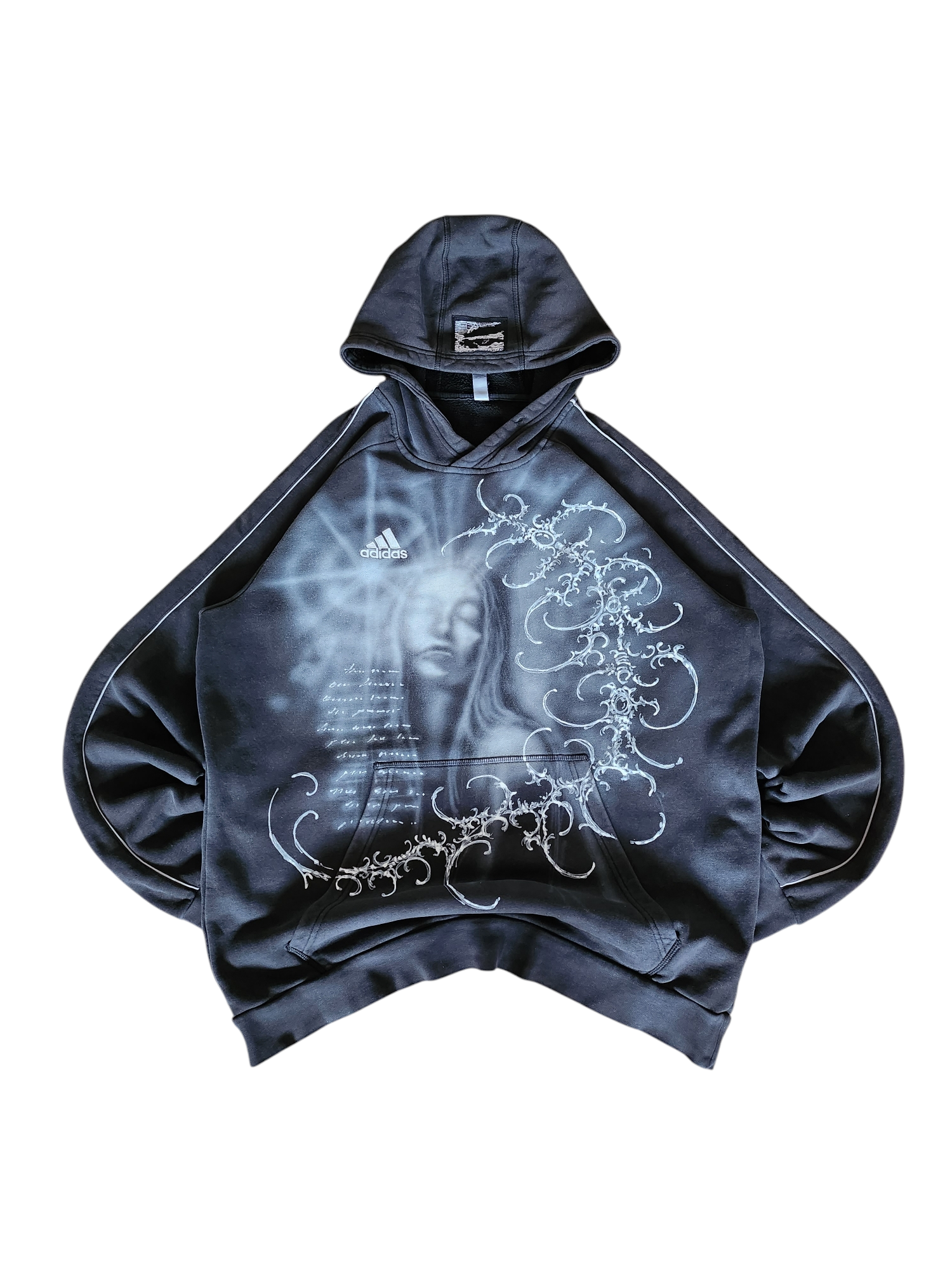 Czarna bluza adidas custom cybersigilism